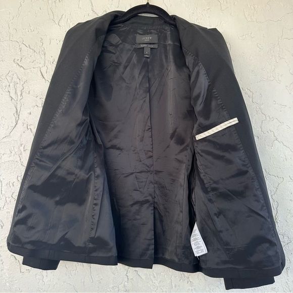 J CREW 1035 Super 120’s Wool Blazer Jacket Womens Size 2 Preppy Academia Office - Picture 5 of 7